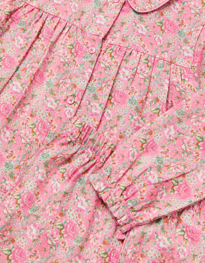 Floral Print Long Pyjamas Set, Pink (PINK), large