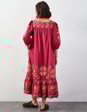 East Diya Embroidered Midi Dress, Pink (PINK), large