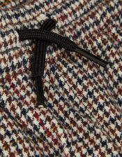 Check Pull-On Trousers, Brown (BROWN), large