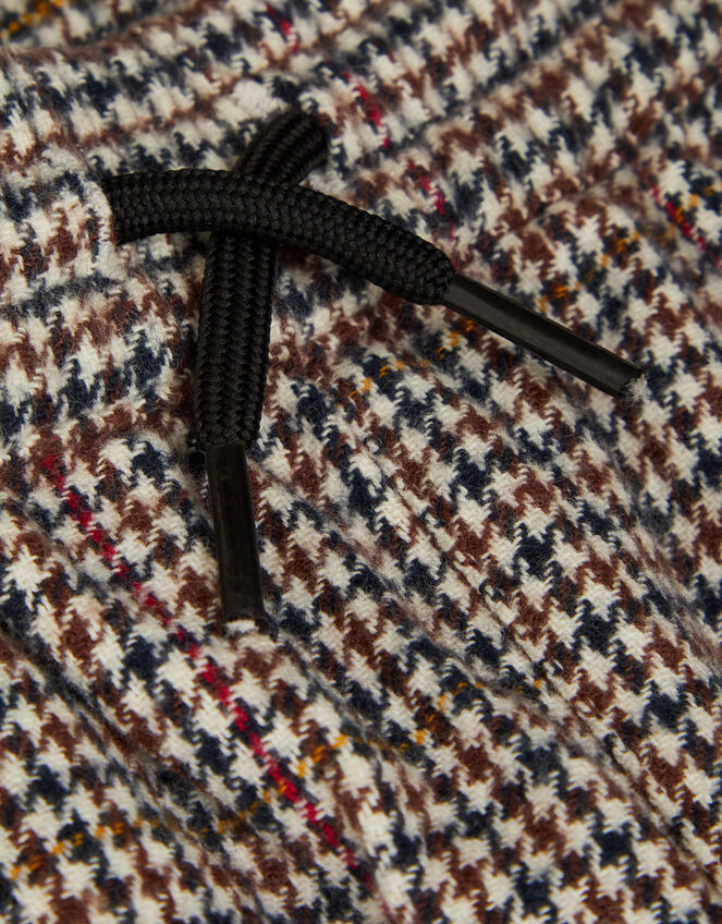 Check Pull-On Trousers, Brown (BROWN), large