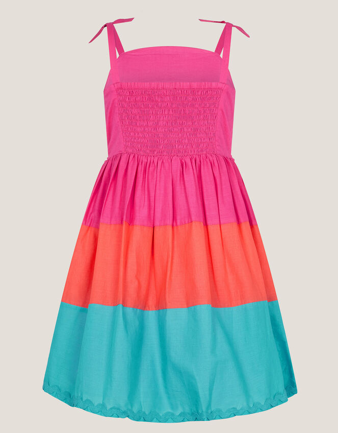 Sunset Embroidered Cotton Sundress, Multi (MULTI), large