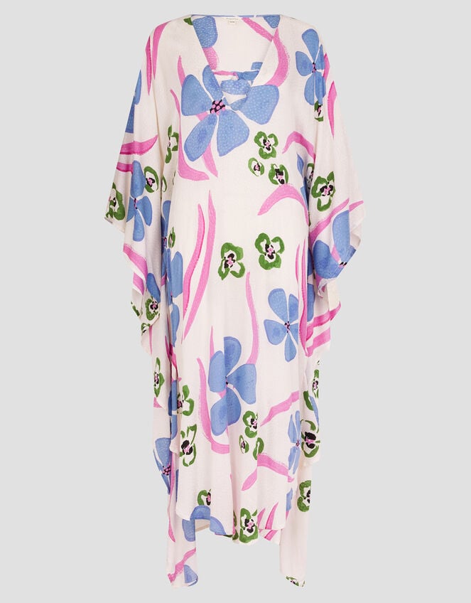 Fiona Maxi Print Kaftan, Ivory (IVORY), large