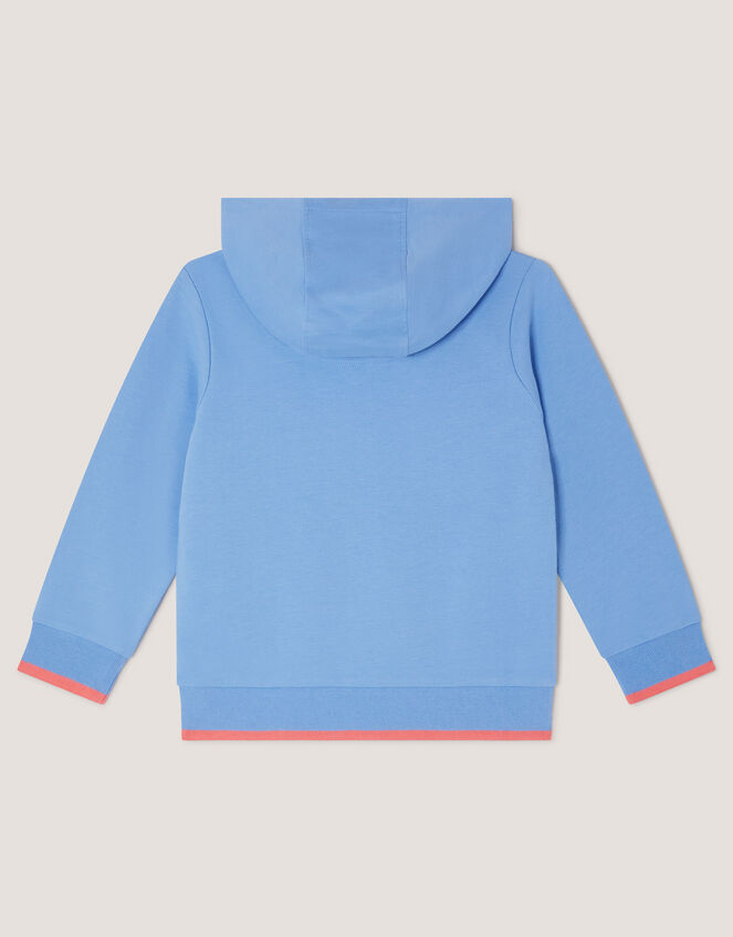 Reading Dinosaur Hoodie, Blue (BLUE), large