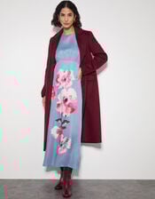 Sia Satin Floral Maxi Dress, Blue (PALE BLUE), large