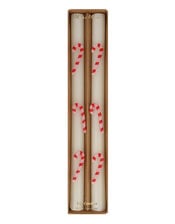 2-Pack Meri Meri Candy Cane Taper Candles, , large