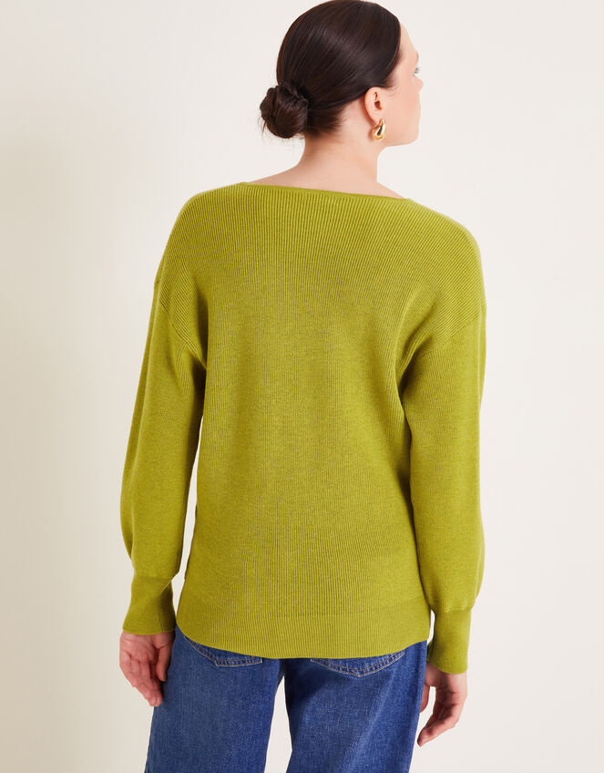 Wiley Wrap Jumper, Green (GREEN), large