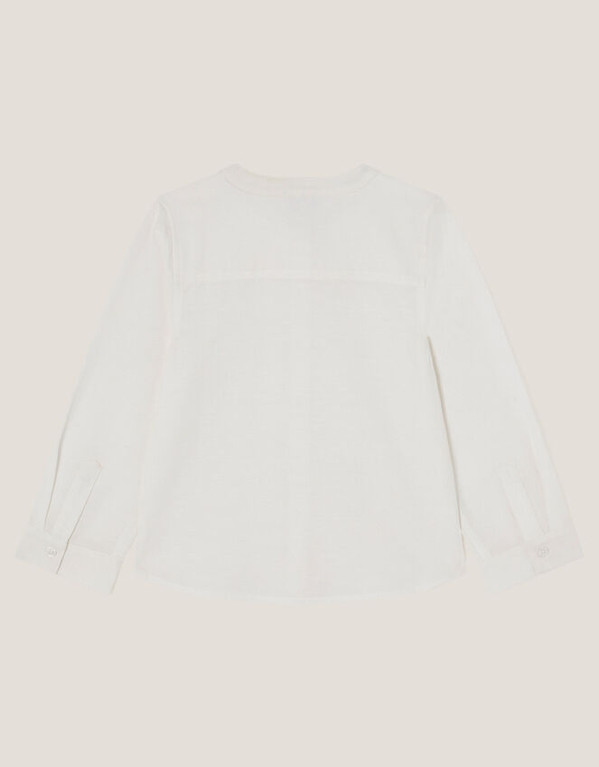 Embroidered Kurta Shirt, Ivory (IVORY), large