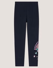Monsoon x My Little Pony Embroidered Leggings, Blue (NAVY), large
