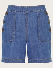 Harper Denim Shorts, Blue (DENIM BLUE), large