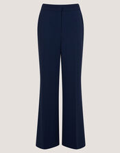 Erin Flared Trousers, Blue (NAVY), large