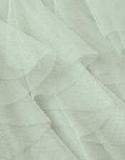 Baby Nessa Sparkle Collar Waterfall Dress, Green (SAGE), large