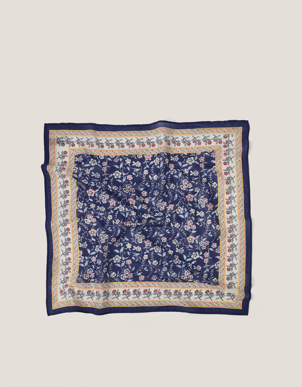 Nima Square Floral Print Scarf, , large