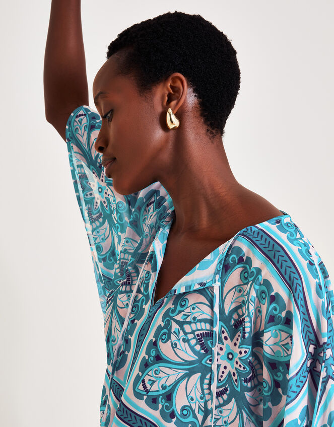 Floral Tile Kaftan, , large