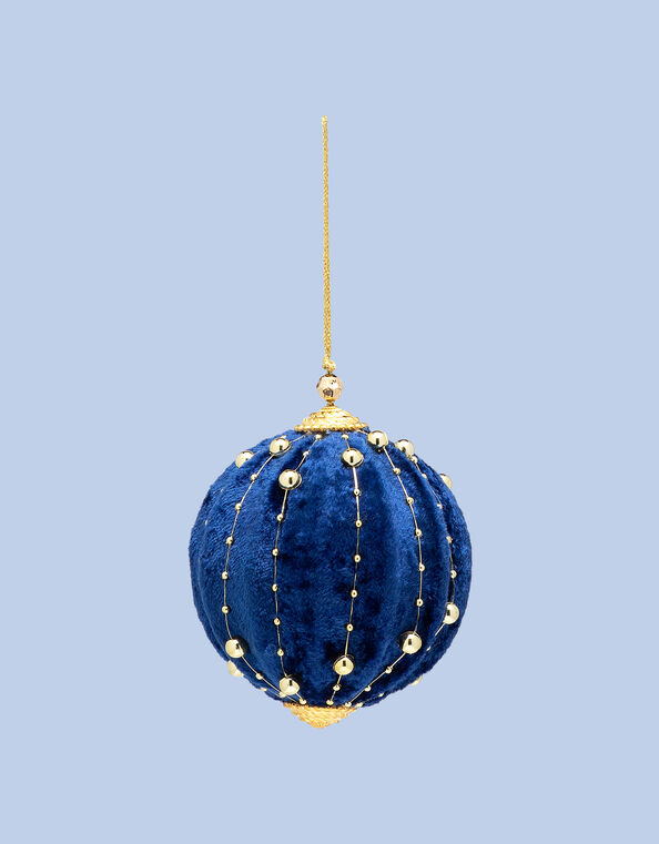 Anna + Nina Holy Berry Velvet Christmas Bauble, , large