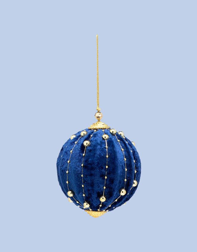 Anna + Nina Holy Berry Velvet Christmas Bauble, , large