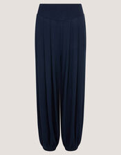 Holly Jersey Harem Trousers, Blue (NAVY), large