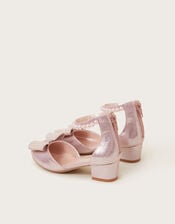 Pearl Bow Glitter Heels, Pink (PINK), large