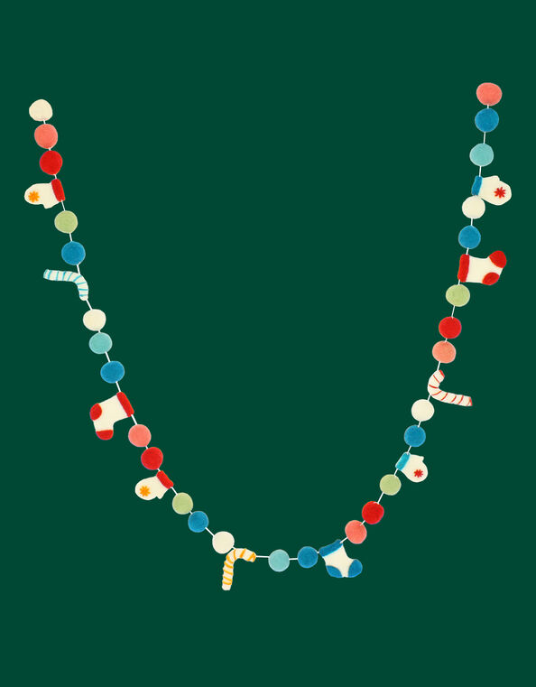 Fiona Walker Felt Candy Cane Christmas Garland, , large