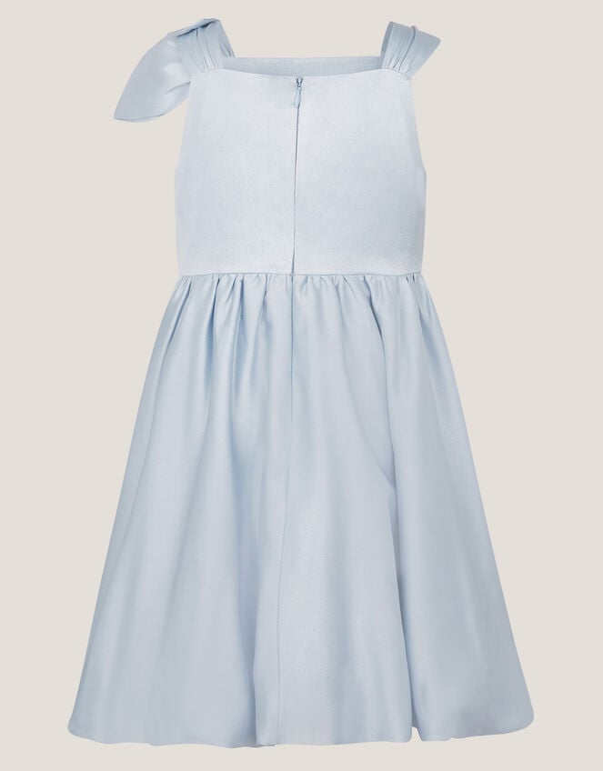 Freya Bow Strap Satin Party Dress, Blue (PALE BLUE), large