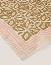 Elma Square Floral Print Scarf, , large