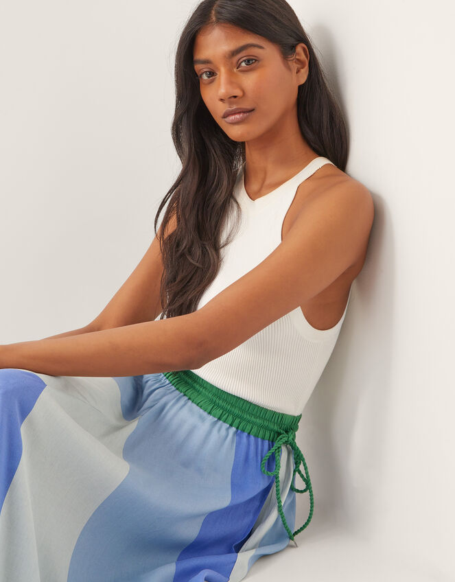 Lolana Midi Skirt, Blue (BLUE), large