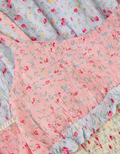 Strappy Ditsy Floral Dress, Pink (PINK), large