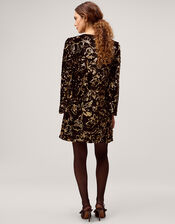 Shola Bow Sequin Mini Tunic Dress, Black (BLACK), large