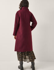 Freya Bouclé Coat, Red (BURGUNDY), large