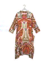 One Hundred Stars Fiesta Print Asymmetrical Midi Dress, Multi (MULTI), large