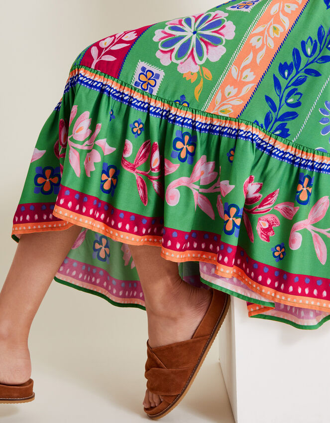 Poppie Bandeau Dress, Green (GREEN), large