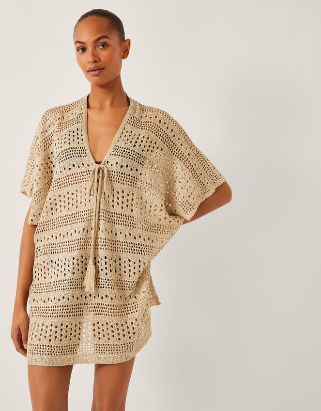 Rosa Knit Mini Kaftan, , large