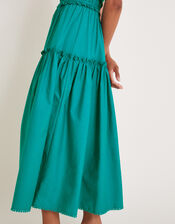 Lorena Frill Midi Dress, Teal (TEAL), large