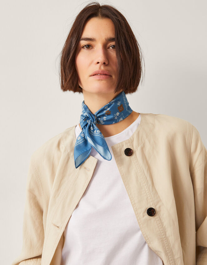 Mandy Tie Bandana, Blue (BLUE), large