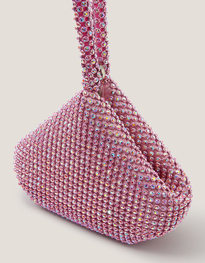 Rhinestone Bangle Bag, , large