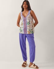 Kaia Floral Print Cami Top, Ivory (IVORY), large
