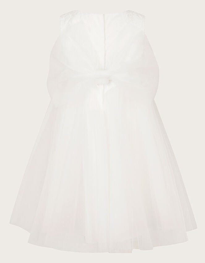 Baby Alianthe Bow Dress, Ivory (IVORY), large