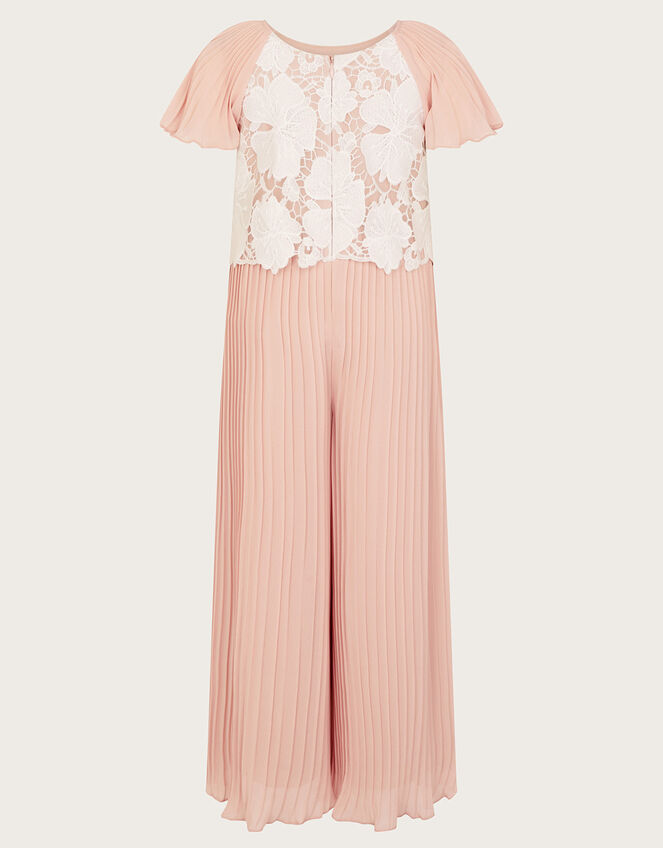 Otissa Lace Pleated Dress, Pink (PINK), large