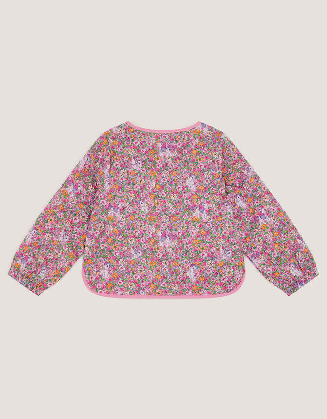 Monsoon x My Little Pony Floral Quilted Jacket, Multi (MULTI), large