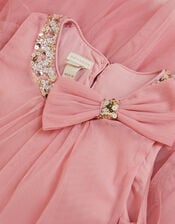 Alex Sequin Swing Party Dress, Pink (DUSKY PINK), large