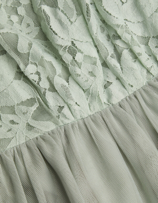 Hayley Halter Lace Prom Dress, Green (SAGE), large