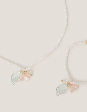 Tulip Flower Necklace & Bracelet Set, , large