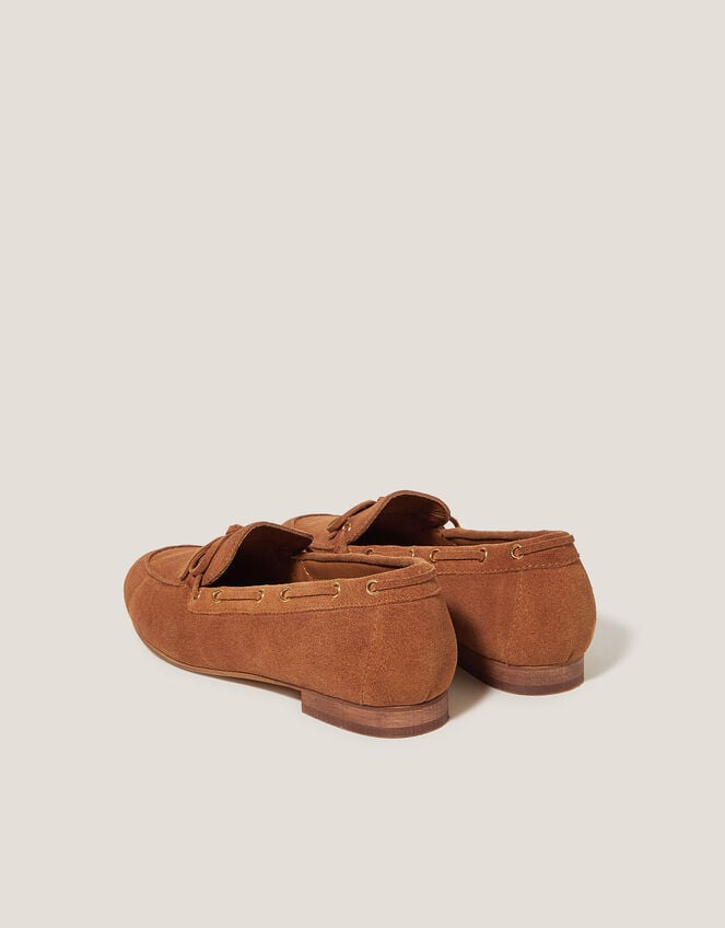 Suede Boat Shoes, Tan (TAN), large