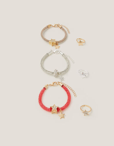 6-Pack Tube Bracelets & Star Rings, , large