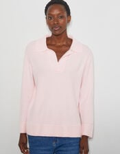 Carla Collar Jumper, Pink (PINK), large