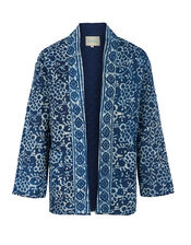 Dilli Grey Leena Quilted Jacket, Blue (INDIGO), large