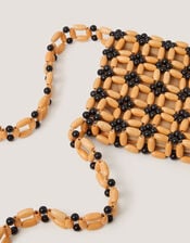 Joli Wooden Bead Crossbody Bag, , large