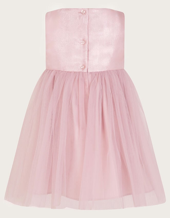 Baby Annabelle Flower Bodice Tulle Dress, Pink (PINK), large