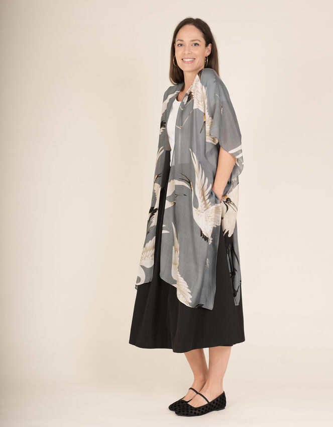 One Hundred Stars Stork Print Throwover, , large