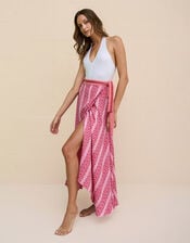 Pitusa Zig Zag Midi Wrap Skirt, , large