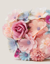 Appliqu&eacute; Floral Corsage Bag, , large